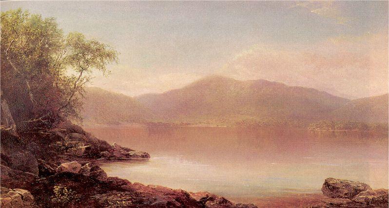 Wikioo.org - The Encyclopedia of Fine Arts - Painting, Artwork by Homer Dodge Martin - View of Lake George from Long Island