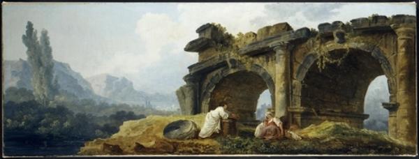 WikiOO.org - Encyclopedia of Fine Arts - Maleri, Artwork Hubert Robert - Arches in Ruins