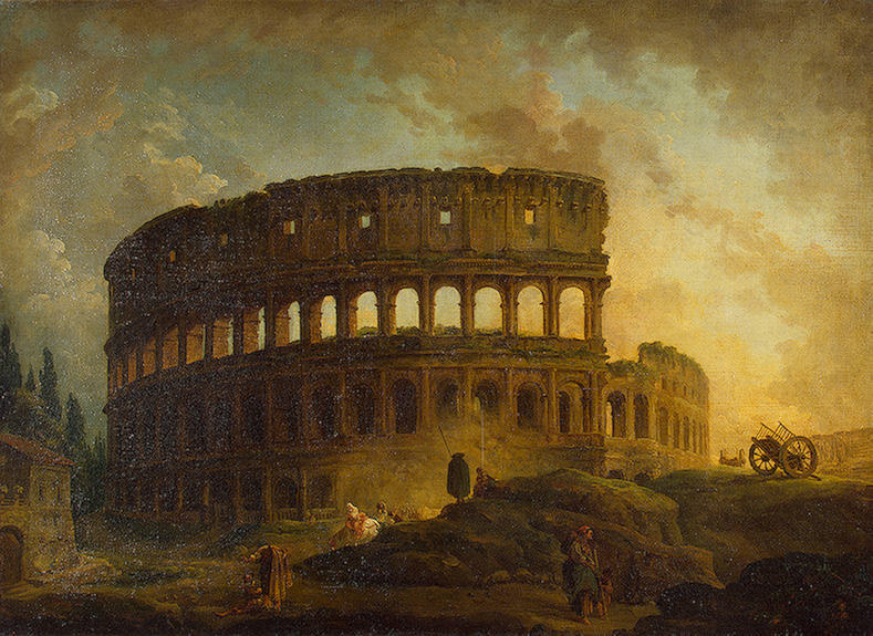 WikiOO.org - אנציקלופדיה לאמנויות יפות - ציור, יצירות אמנות Hubert Robert - Colosseum