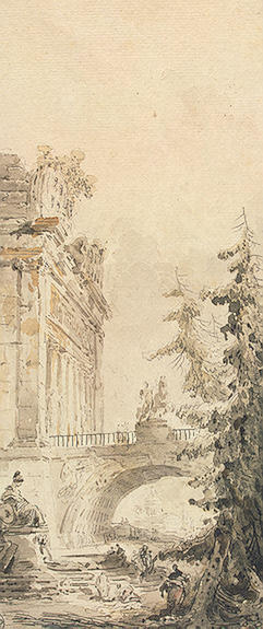 WikiOO.org - Εγκυκλοπαίδεια Καλών Τεχνών - Ζωγραφική, έργα τέχνης Hubert Robert - Landscape Panel