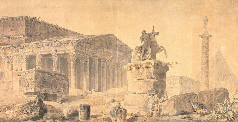 WikiOO.org - Encyclopedia of Fine Arts - Maleri, Artwork Hubert Robert - Ruins
