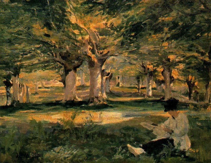 WikiOO.org - Encyclopedia of Fine Arts - Lukisan, Artwork Ignacio Díaz Olano - Beech forest in Urbina