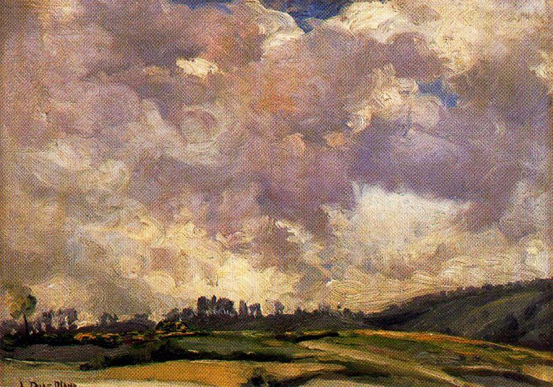 Wikioo.org - The Encyclopedia of Fine Arts - Painting, Artwork by Ignacio Díaz Olano - Landscape and clouds