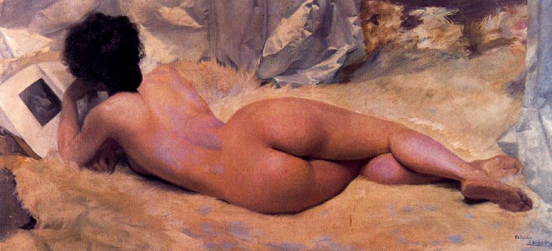 Wikioo.org – La Enciclopedia de las Bellas Artes - Pintura, Obras de arte de Ignacio Díaz Olano - Desnuda 1