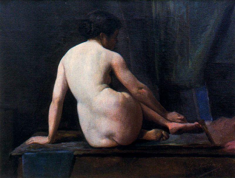 WikiOO.org - Encyclopedia of Fine Arts - Maľba, Artwork Ignacio Díaz Olano - Nude 2