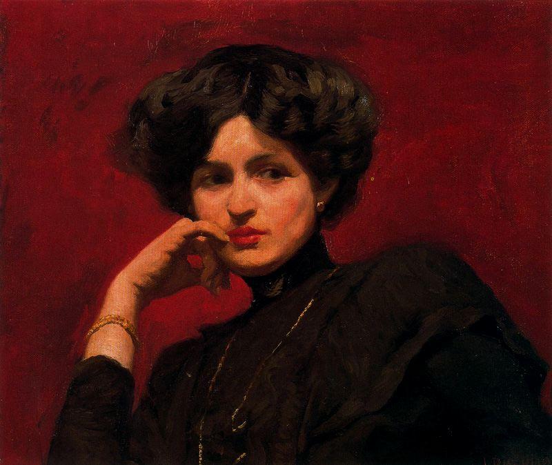 WikiOO.org - Encyclopedia of Fine Arts - Målning, konstverk Ignacio Díaz Olano - Portrait of María Sáenz de Záitegui