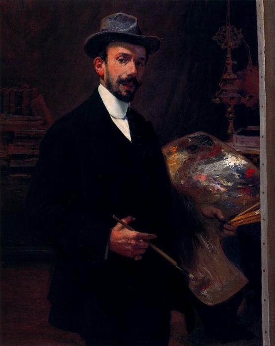 WikiOO.org - Encyclopedia of Fine Arts - Maľba, Artwork Ignacio Díaz Olano - Self-portrait