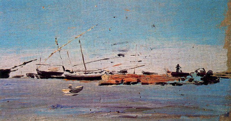 Wikioo.org - สารานุกรมวิจิตรศิลป์ - จิตรกรรม Ignacio Pinazo Camarlench - Boats