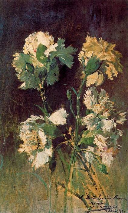 Wikioo.org - The Encyclopedia of Fine Arts - Painting, Artwork by Ignacio Pinazo Camarlench - Carnations