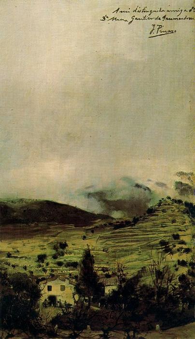 Wikioo.org – La Enciclopedia de las Bellas Artes - Pintura, Obras de arte de Ignacio Pinazo Camarlench - bajo nubes