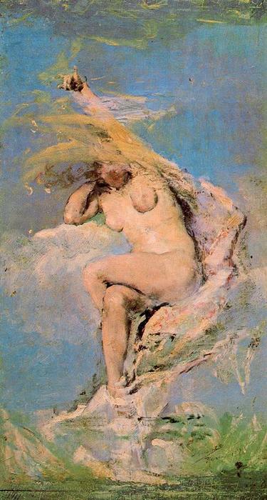 Wikioo.org - The Encyclopedia of Fine Arts - Painting, Artwork by Ignacio Pinazo Camarlench - Nude 1