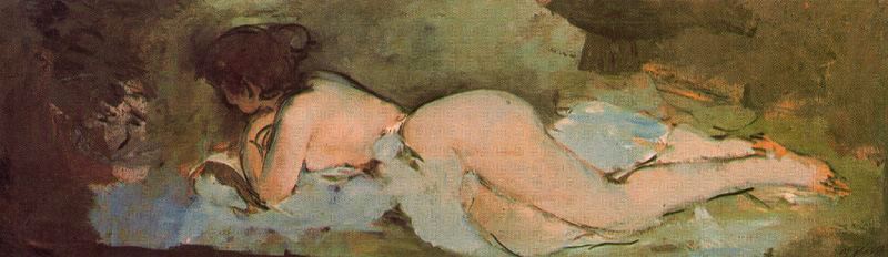 WikiOO.org - Encyclopedia of Fine Arts - Maľba, Artwork Ignacio Pinazo Camarlench - Nude 3