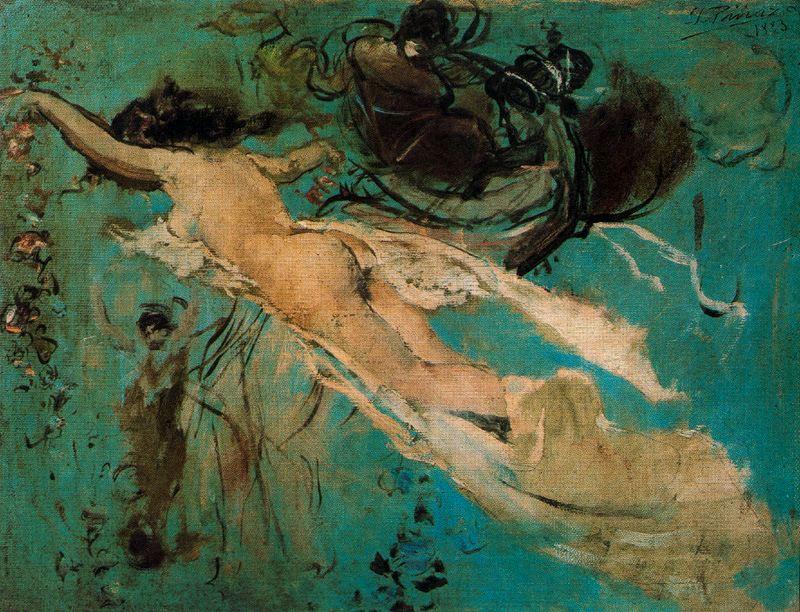 WikiOO.org - Encyclopedia of Fine Arts - Maľba, Artwork Ignacio Pinazo Camarlench - Nude