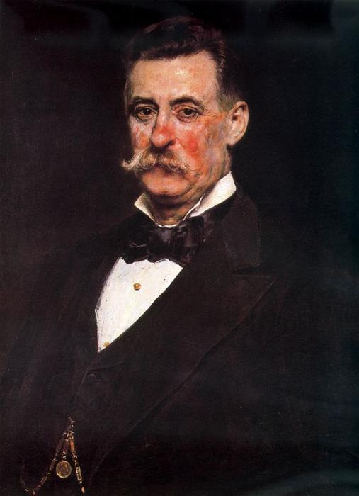 WikiOO.org - 백과 사전 - 회화, 삽화 Ignacio Pinazo Camarlench - Portrait of José M. Mellado Chapa
