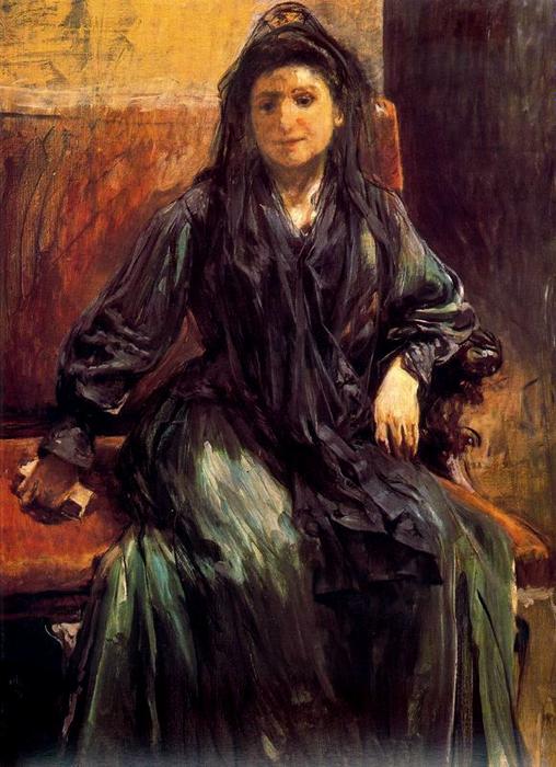 Wikioo.org - The Encyclopedia of Fine Arts - Painting, Artwork by Ignacio Pinazo Camarlench - Portrait of Teresa