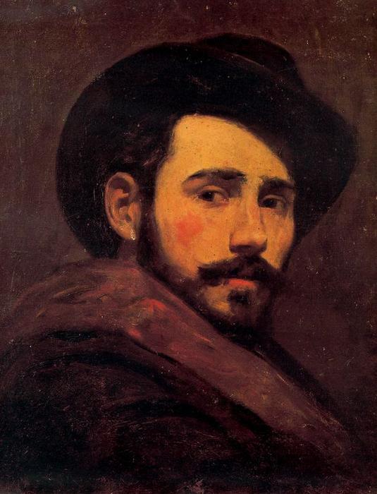 Wikioo.org - Die Enzyklopädie bildender Kunst - Malerei, Kunstwerk von Ignacio Pinazo Camarlench - Self-portrait 1