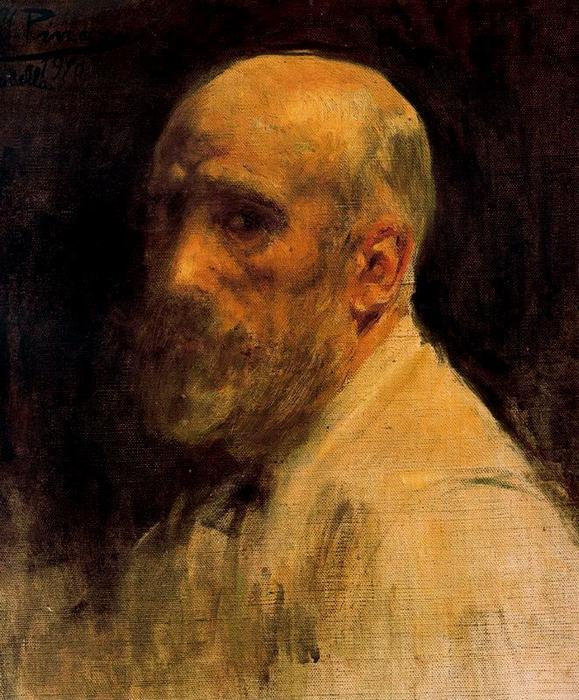 Wikioo.org - The Encyclopedia of Fine Arts - Painting, Artwork by Ignacio Pinazo Camarlench - Self-portrait 10