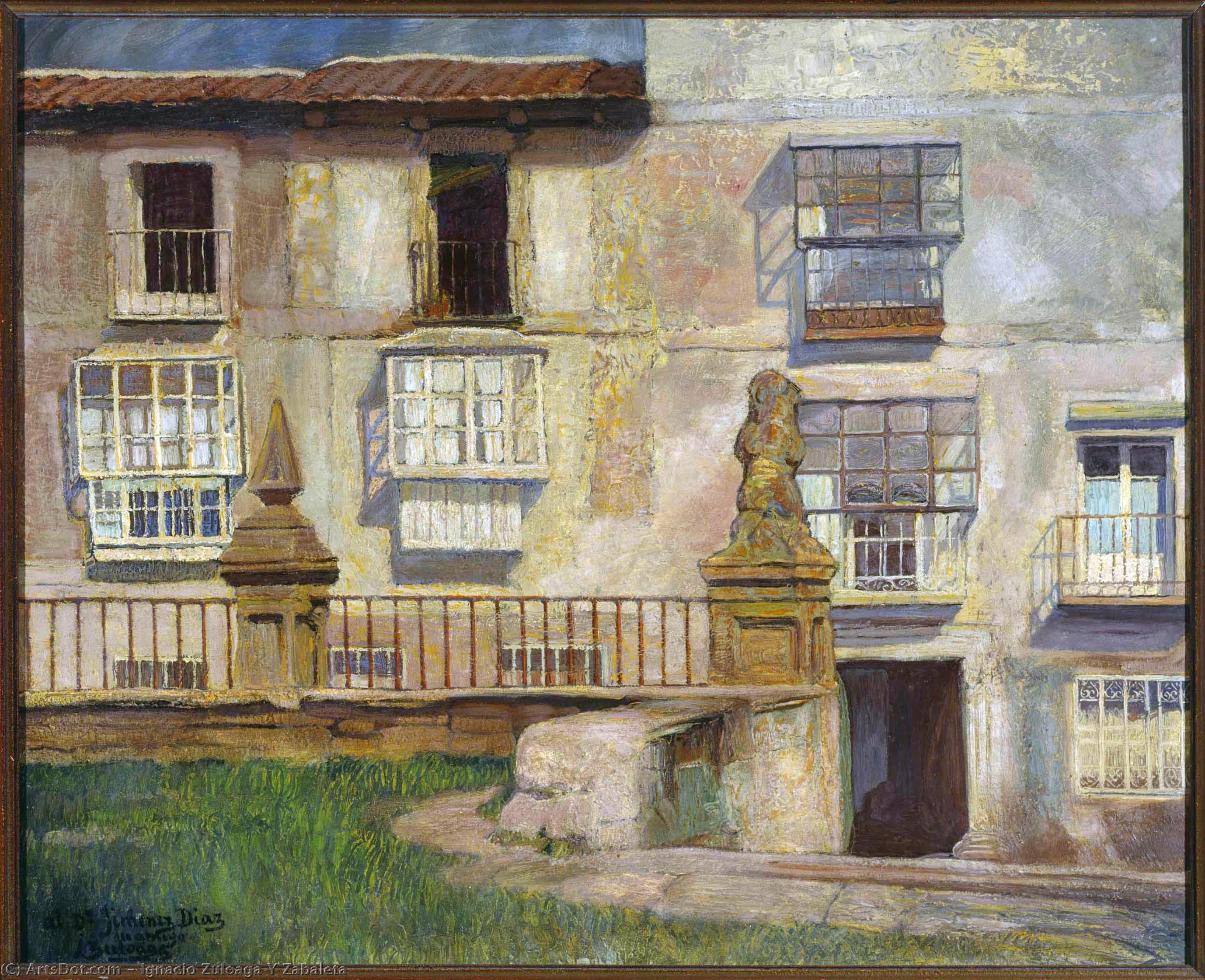 Wikioo.org - Die Enzyklopädie bildender Kunst - Malerei, Kunstwerk von Ignacio Zuloaga Y Zabaleta - Häuser in Segovia