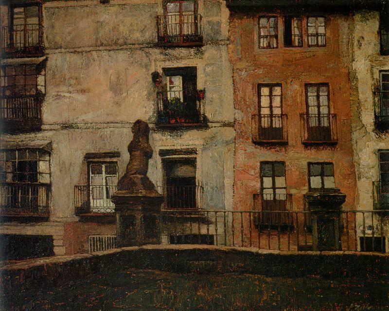 WikiOO.org - Encyclopedia of Fine Arts - Lukisan, Artwork Ignacio Zuloaga Y Zabaleta - Old Houses in Segovia