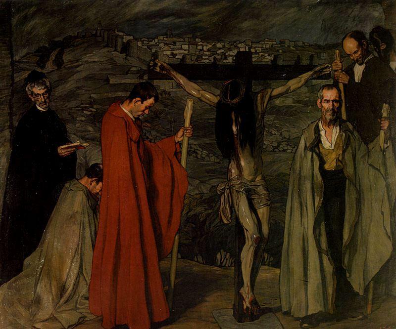 Wikioo.org – L'Encyclopédie des Beaux Arts - Peinture, Oeuvre de Ignacio Zuloaga Y Zabaleta - le jésus christ de l' sang