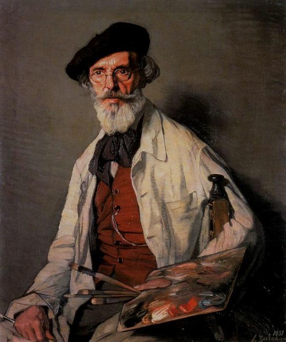 WikiOO.org - Encyclopedia of Fine Arts - Maleri, Artwork Ignacio Zuloaga Y Zabaleta - The painter Uranga