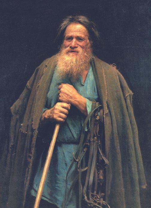 Wikioo.org - สารานุกรมวิจิตรศิลป์ - จิตรกรรม Ivan Nikolaevich Kramskoy - Peasant Holding a Bridle