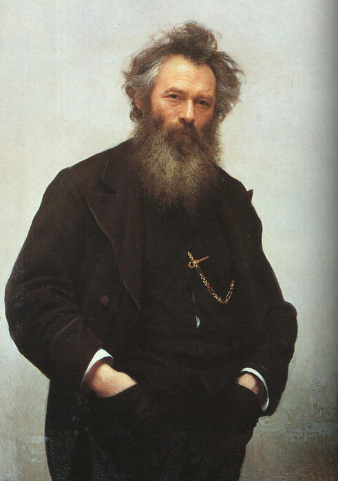 WikiOO.org - Encyclopedia of Fine Arts - Maľba, Artwork Ivan Nikolaevich Kramskoy - Portrait of Ivan I. Shishkin