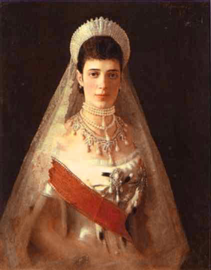 Wikioo.org - The Encyclopedia of Fine Arts - Painting, Artwork by Ivan Nikolaevich Kramskoy - Portrait of the Empress Maria Feodorovna