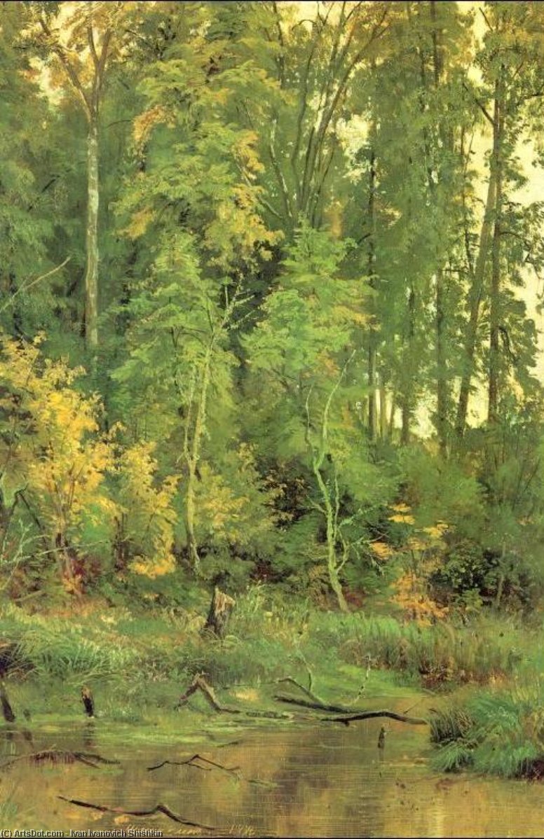WikiOO.org - Encyclopedia of Fine Arts - Målning, konstverk Ivan Ivanovich Shishkin - To approach autumn