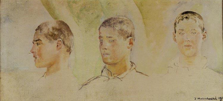 WikiOO.org - Enciclopedia of Fine Arts - Pictura, lucrări de artă Jacek Malczewski - Boys' Heads