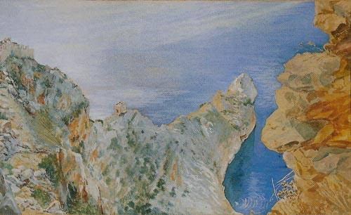 WikiOO.org - Encyclopedia of Fine Arts - Maľba, Artwork Jacek Malczewski - Cove on the Coast near Adalia
