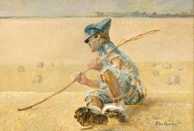 WikiOO.org - Güzel Sanatlar Ansiklopedisi - Resim, Resimler Jacek Malczewski - Little Shepherd