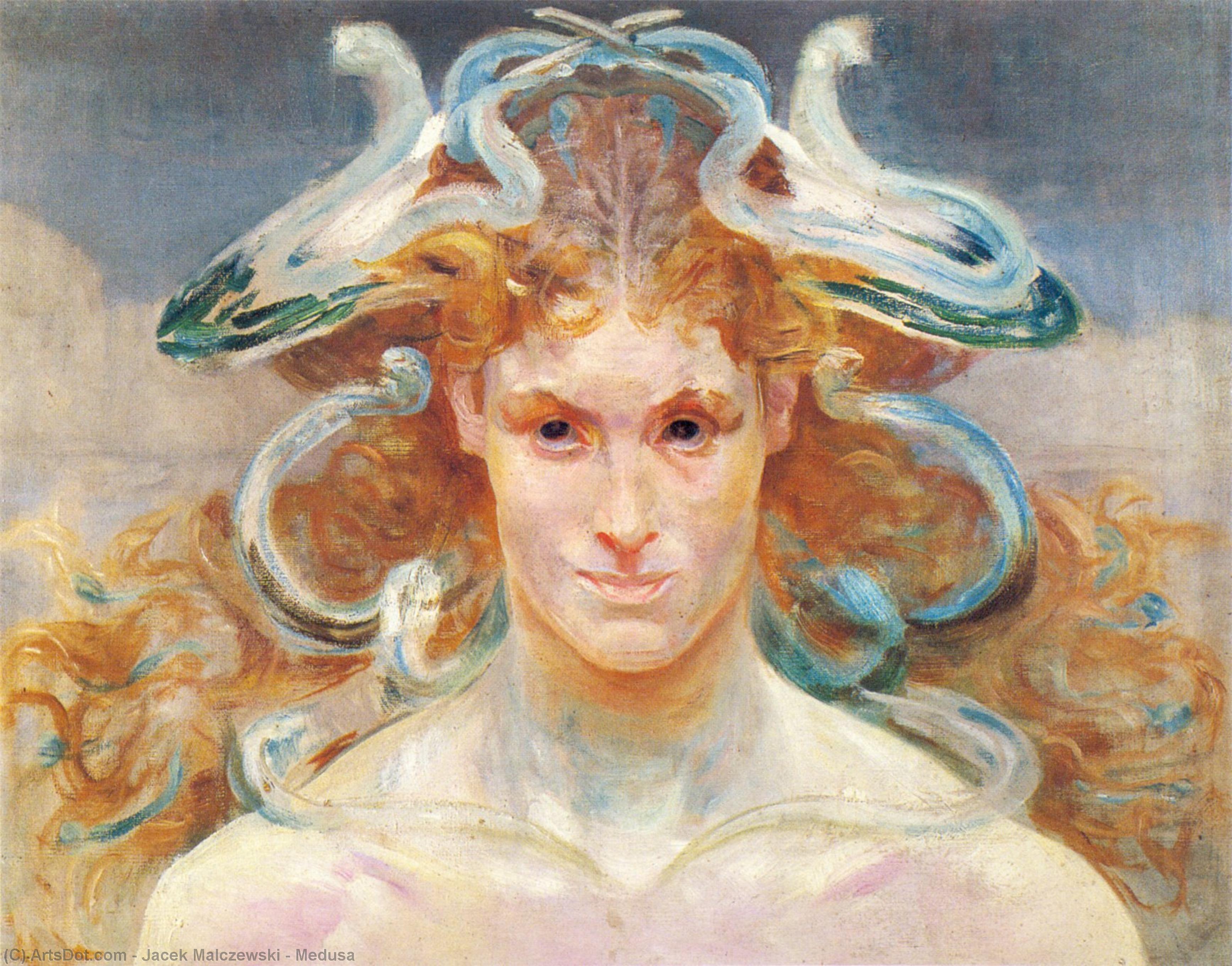 Wikioo.org - The Encyclopedia of Fine Arts - Painting, Artwork by Jacek Malczewski - Medusa