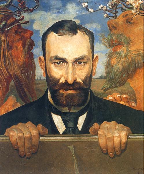 WikiOO.org - Encyclopedia of Fine Arts - Målning, konstverk Jacek Malczewski - Portrait of Feliksa Jasienskiego 2