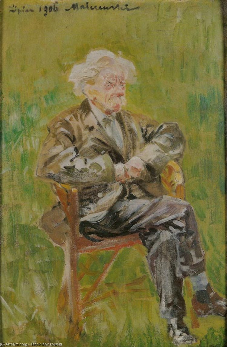 Wikioo.org - Die Enzyklopädie bildender Kunst - Malerei, Kunstwerk von Jacek Malczewski - Porträt von Stanislaw Bryniarski
