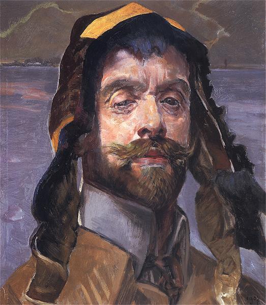 Wikioo.org – La Enciclopedia de las Bellas Artes - Pintura, Obras de arte de Jacek Malczewski - auto retrato in `yakutsk` tapa