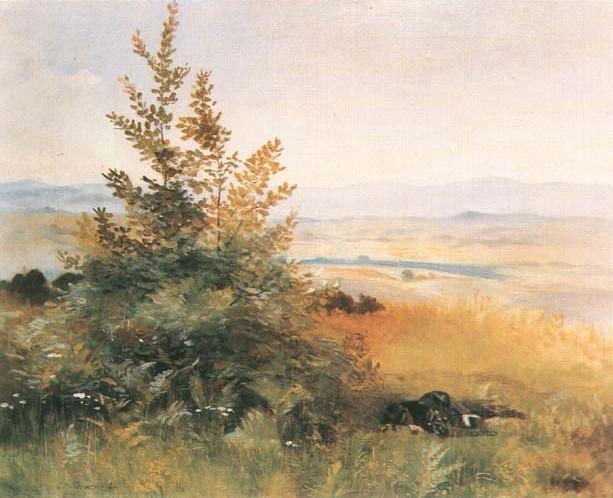 Wikioo.org - The Encyclopedia of Fine Arts - Painting, Artwork by Jacek Malczewski - Sleeping in the Grass
