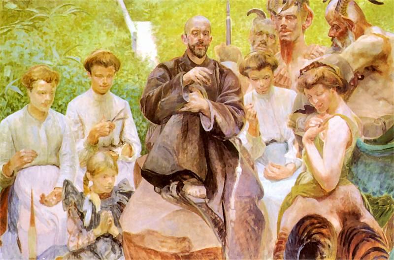 WikiOO.org - Enciklopedija likovnih umjetnosti - Slikarstvo, umjetnička djela Jacek Malczewski - St. Francis
