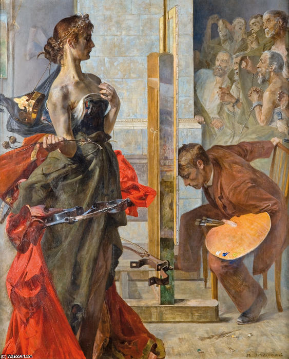 Wikioo.org - The Encyclopedia of Fine Arts - Painting, Artwork by Jacek Malczewski - Vision 2
