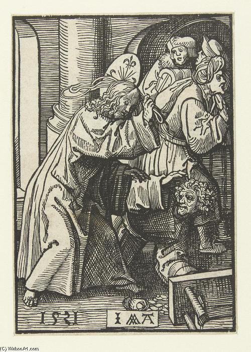 Wikioo.org - The Encyclopedia of Fine Arts - Painting, Artwork by Jacob Cornelisz Van Oostsanen - Expulsion of merchants from the temple