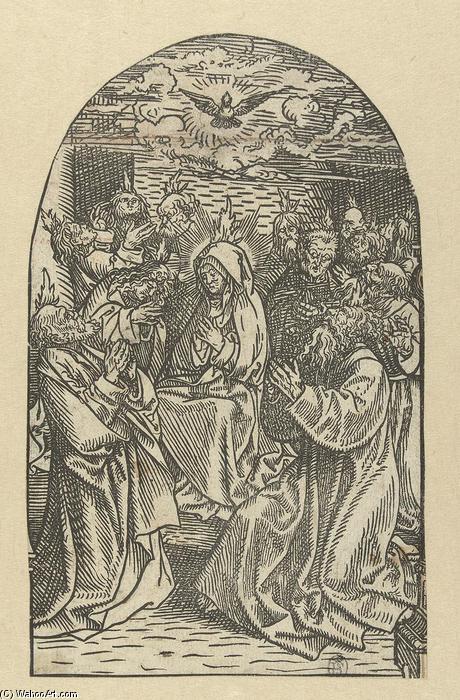 WikiOO.org - 백과 사전 - 회화, 삽화 Jacob Cornelisz Van Oostsanen - Outpouring of the Holy Spirit