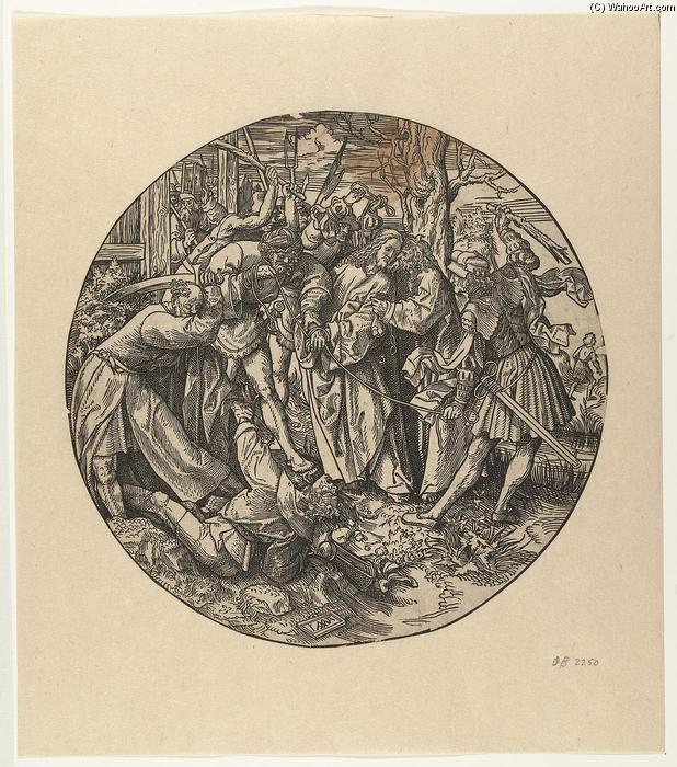 Wikioo.org - สารานุกรมวิจิตรศิลป์ - จิตรกรรม Jacob Cornelisz Van Oostsanen - The Kiss of Judas