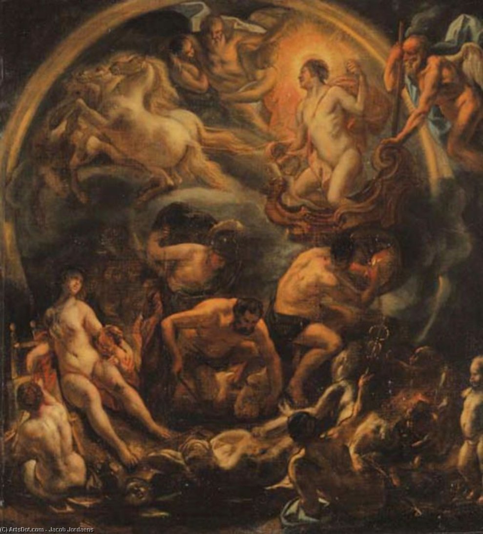WikiOO.org - Encyclopedia of Fine Arts - Maleri, Artwork Jacob Jordaens - The Triumph of Apollo