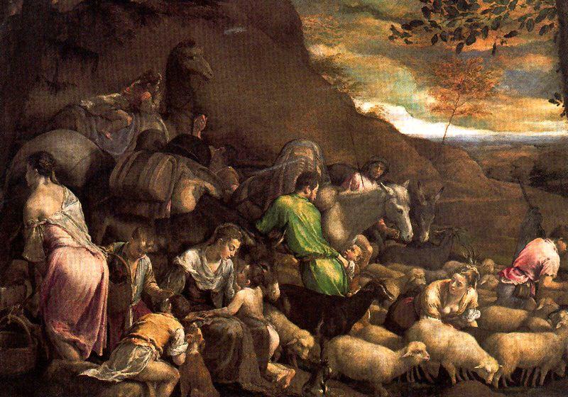Wikioo.org - The Encyclopedia of Fine Arts - Painting, Artwork by Jacopo Bassano (Jacopo Da Ponte) - Jacob's Trip