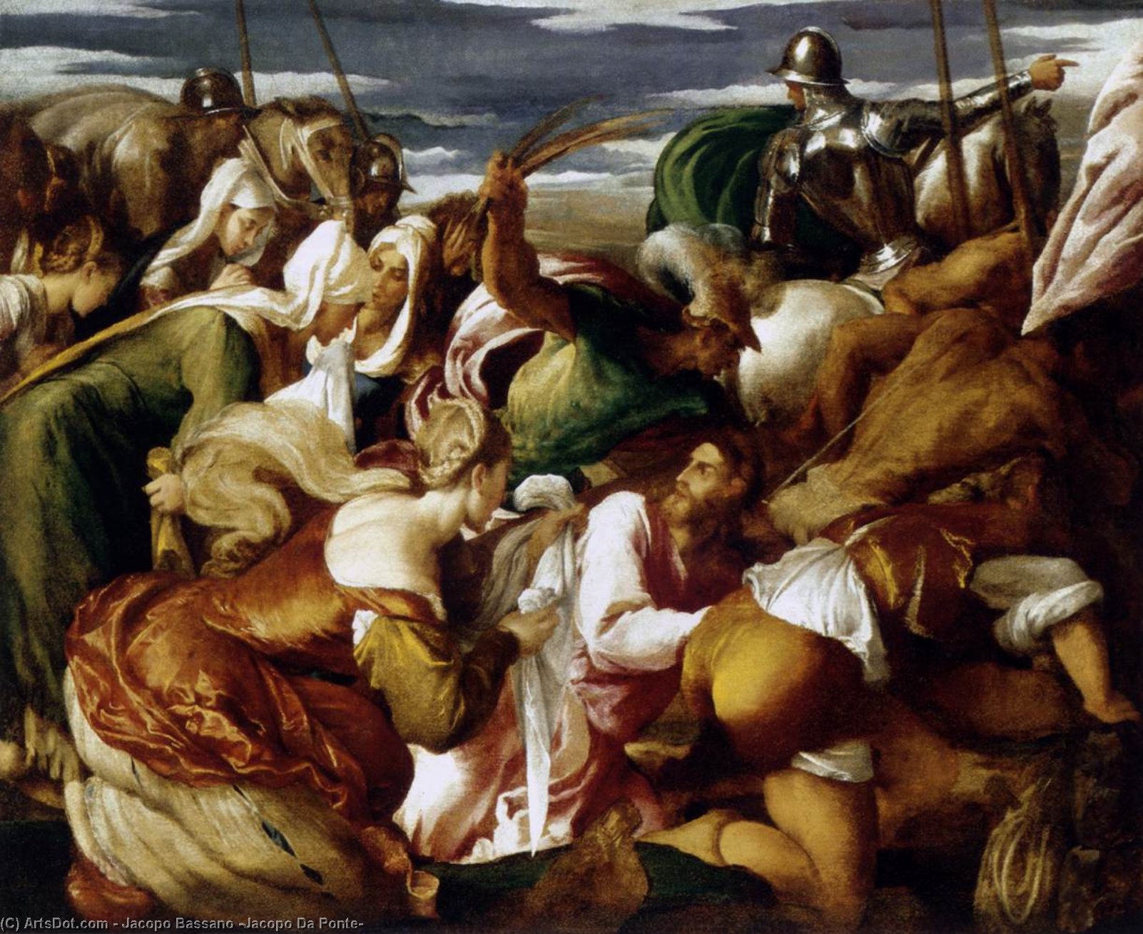 Wikioo.org - The Encyclopedia of Fine Arts - Painting, Artwork by Jacopo Bassano (Jacopo Da Ponte) - The Road to Calvary