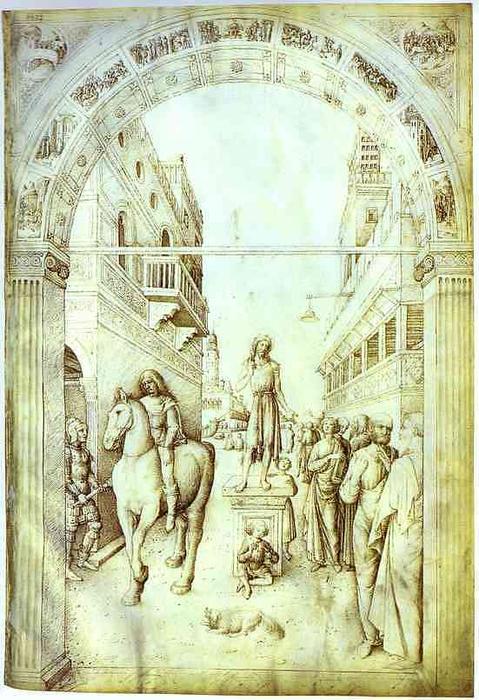 Wikioo.org - Encyklopedia Sztuk Pięknych - Malarstwo, Grafika Jacopo Bellini - St. John the Baptist Preaching