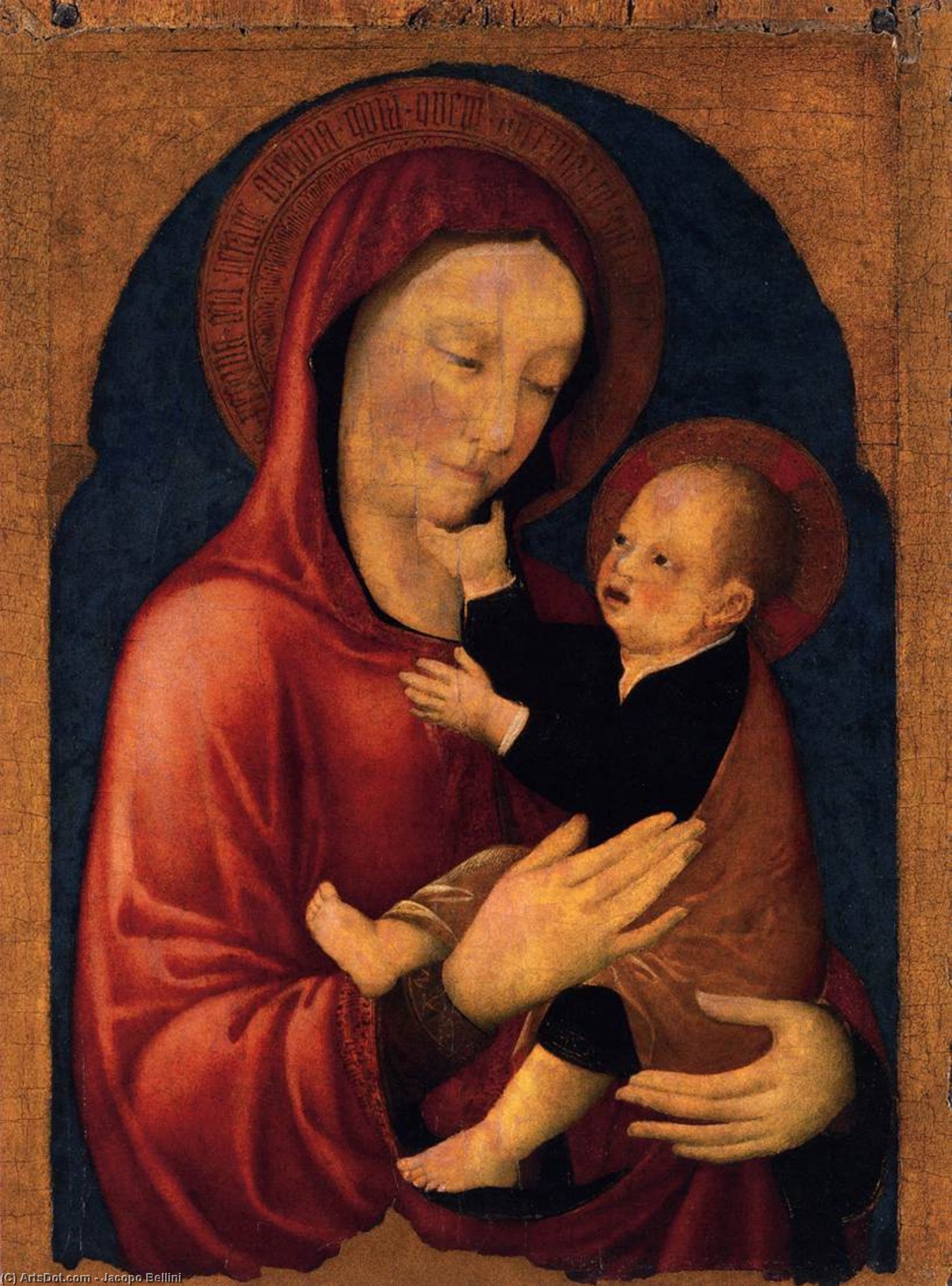 WikiOO.org - Энциклопедия изобразительного искусства - Живопись, Картины  Jacopo Bellini - Virgin и ребёнок