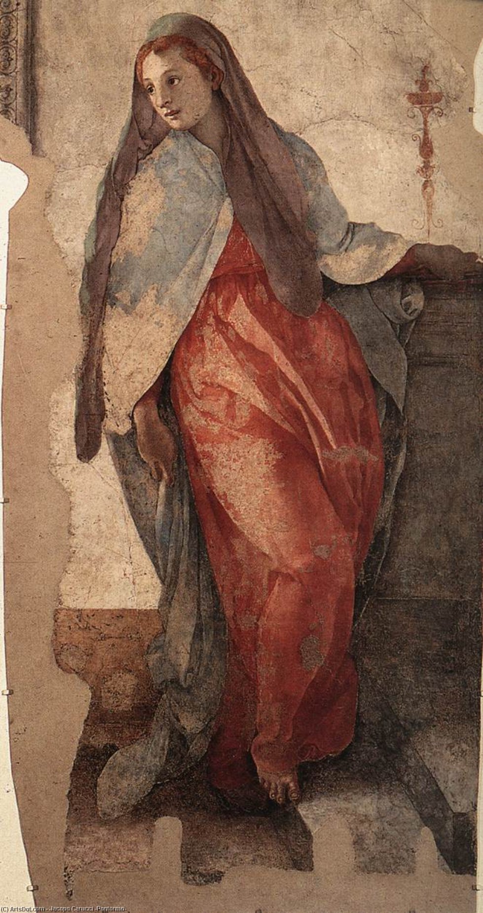 WikiOO.org - Енциклопедия за изящни изкуства - Живопис, Произведения на изкуството Jacopo Carucci (Pontormo) - Annunciation 1