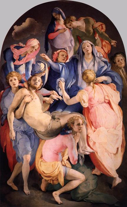 WikiOO.org - Enciclopédia das Belas Artes - Pintura, Arte por Jacopo Carucci (Pontormo) - Deposition