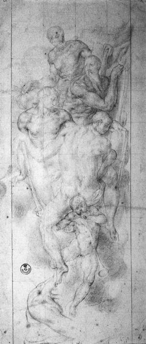 WikiOO.org - Енциклопедія образотворчого мистецтва - Живопис, Картини
 Jacopo Carucci (Pontormo) - Four Evangelists
